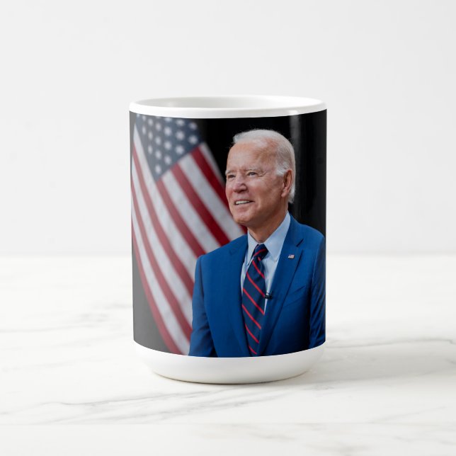Taza De Café Retrato del presidente estadounidense Joe Biden 20 (Centro)