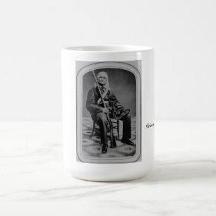 Taza De Café Retrato Edmund Ruffin, soldado de la guerra civil