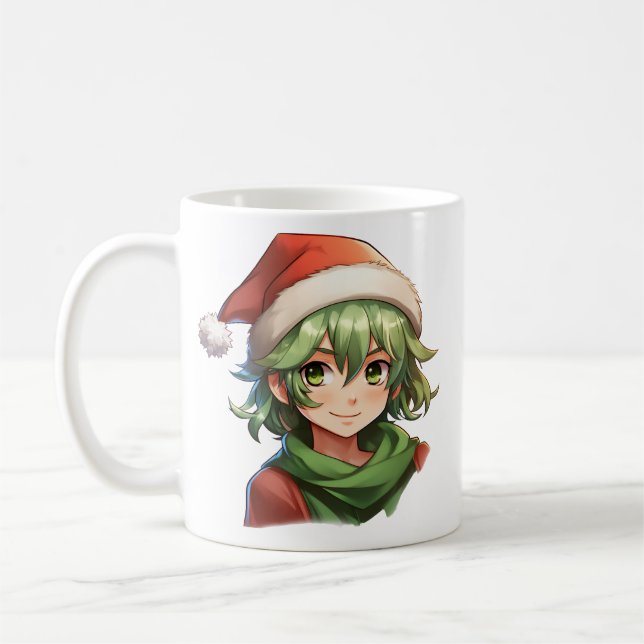 Taza De Café Retrato Elf de navidades (Izquierda)