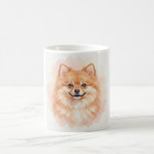 Retrato en Acuarela de Pomerania