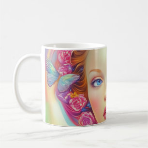 Taza De Café Retrato etéreo de la corona