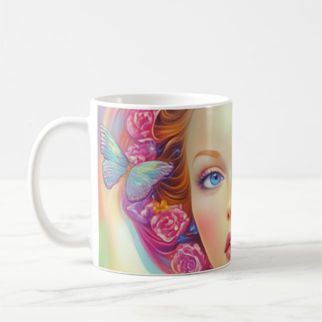 Taza De Café Retrato etéreo de la corona (Izquierda)