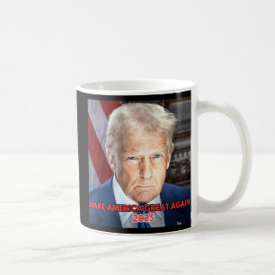 Taza De Café Retrato Inaugural Oficial 2025 Del Presidente Dona