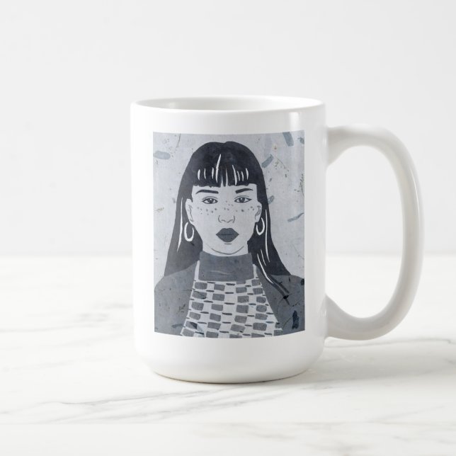 Taza De Café Retrato nocturno (Derecha)