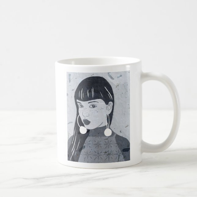 Taza De Café Retrato nocturno (Derecha)