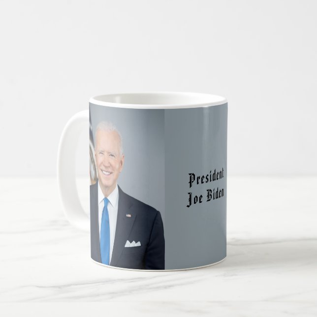 Taza De Café Retrato Oficial 2021 del Presidente Joe Biden (Anverso izquierdo)