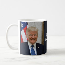 Taza De Café Retrato oficial del presidente Donald Trump 2017