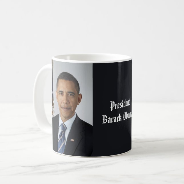 Taza De Café Retrato oficial del primer mandato del presidente  (Anverso izquierdo)
