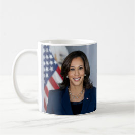 Taza De Café Retrato oficial del vicepresidente Kamala Harris