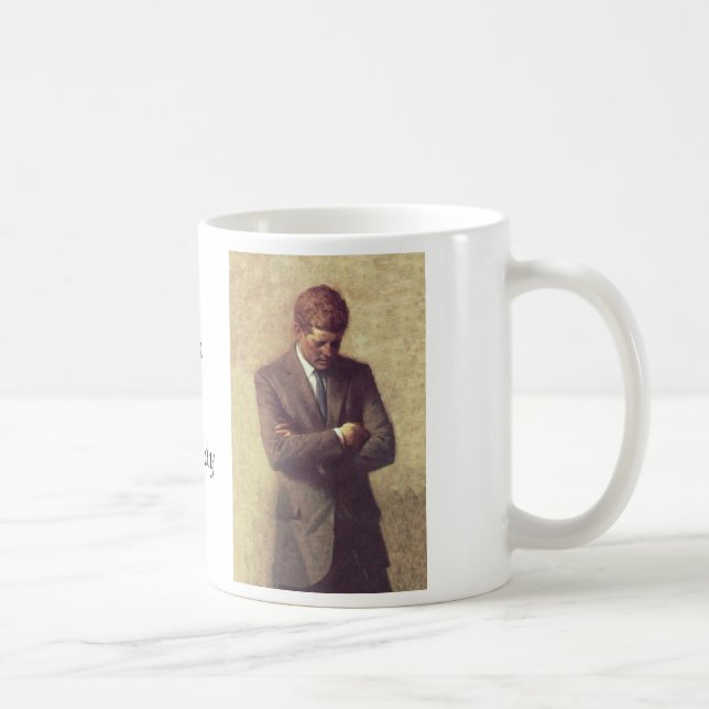 Taza De Café Retrato oficial John F. Kennedy (Derecha)