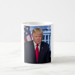 Taza De Café Retrato presidencial oficial de Donald Trump