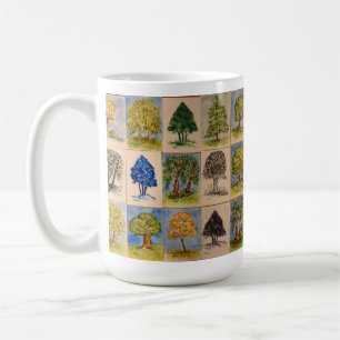 Taza De Café Retratos De La Mug De Árboles