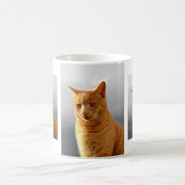 Taza De Café Retratos de Merlin, el gato (Centro)