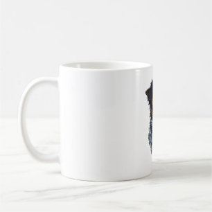 Taza De Café Retratos Sofisticados de Perritos Arte de Cabeza d
