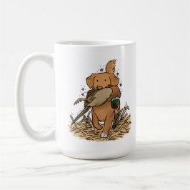 Taza De Café Retriever de Nueva Escocia de recuperación de pato