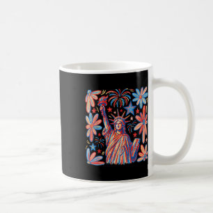 Taza De Café Retro 4 De Julio Estatua De La Libertad América Ch