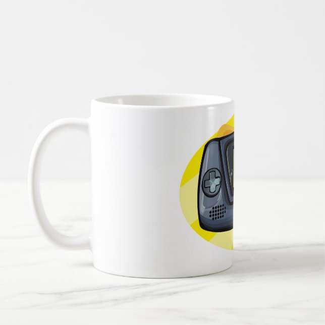 Taza De Café Retro 90s Handheld Game Console Gamer (Izquierda)