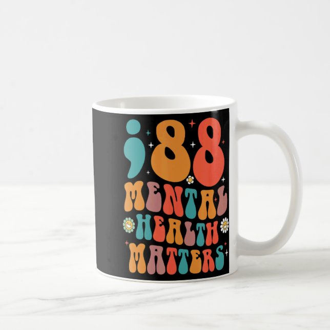 Taza De Café Retro 988 Mental Health S Suicide Prevention  (Derecha)
