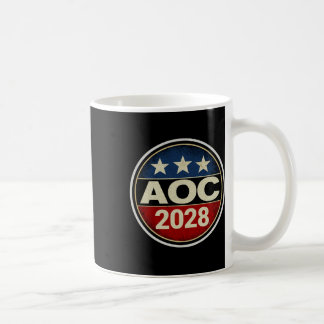 Taza De Café Retro Aoc 2028: Protesta contra la oligarquía resi