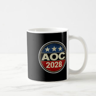 Taza De Café Retro Aoc 2028: Protesta contra la oligarquía resi