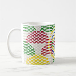 Taza De Café Retro Art Nouveau Pattern 