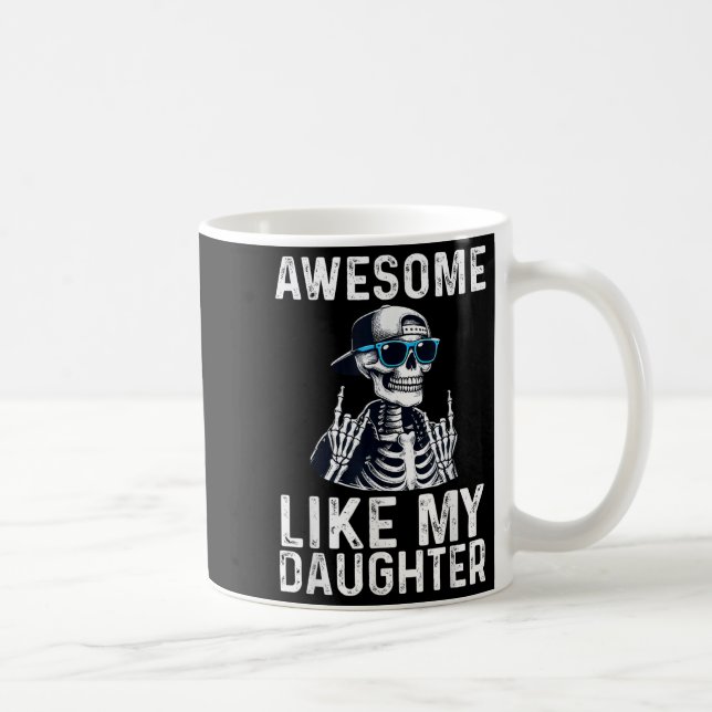 Taza De Café Retro Awesome Like My Daughter Funny Dad Parents D (Derecha)