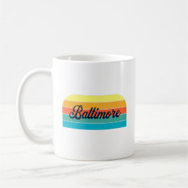 Taza De Café Retro Baltimore Coffee Mug