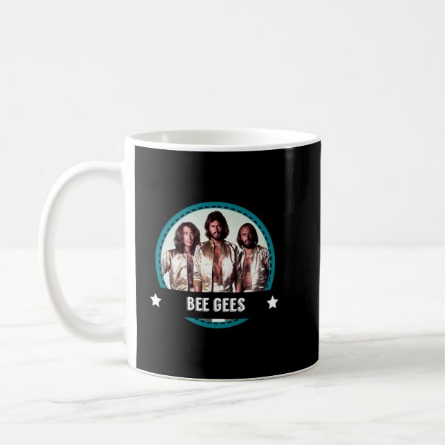 Taza De Café Retro Bee Gees Banda de iconos tributos de los año (Izquierda)