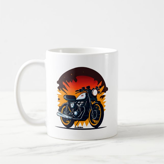 Taza De Café Retro Biker (Izquierda)