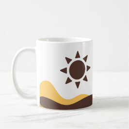 Taza De Café Retro Boho Sun