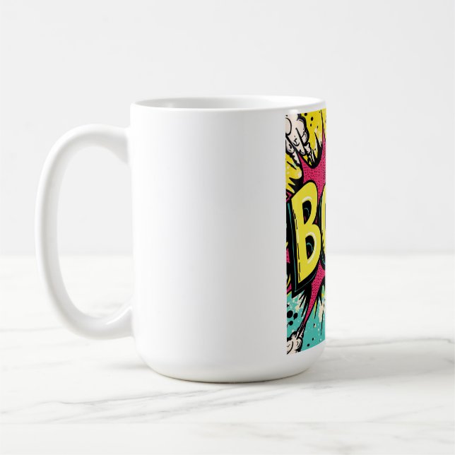 Taza De Café Retro Boombox Blast (Izquierda)