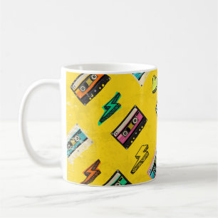 Taza De Café Retro Cassette: Diseño Fiesta de amor de los 80