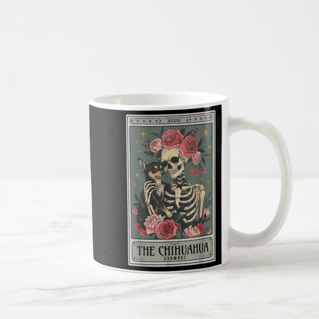 Taza De Café Retro Chihuahua Dog Lover The Moon Halloween , Wom (Derecha)