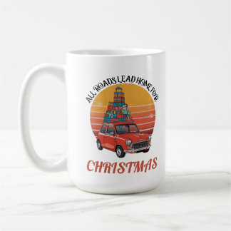 Taza De Café Retro Christmas