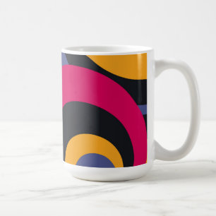 Taza De Café Retro Colorful Fifty Resumen Art 2