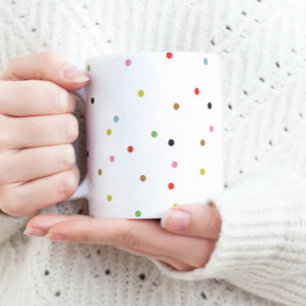 Taza De Café retro COLORIDO punto de Navidad moderno vacaciones
