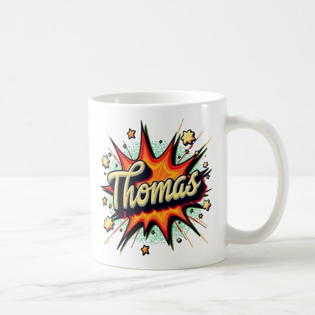 Taza De Café Retro Comic Thomas 2 (Derecha)