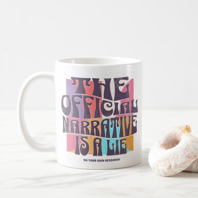Taza De Café Retro Conspiracy Theory (Con donut)