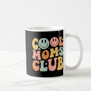 Taza De Café Retro Cool Club de Mamás Sonrisa Feliz Rostro Día