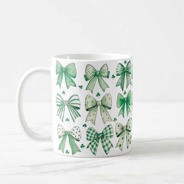 Taza De Café Retro Coquette St Patrick's Day - C004 (Izquierda)