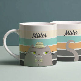 Taza De Café Retro corto personalizado personalizado