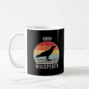 Taza De Café Retro Crow Whisperer Aves divertidas Lover Crow Vi
