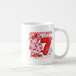 Taza De Café Retro Cuadros San Valentín Seis Siete Meme 67 Vira