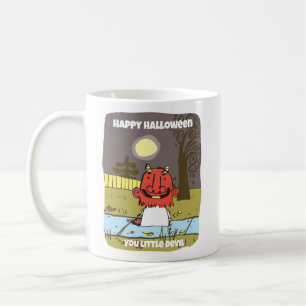 Taza De Café Retro Cute Devil Halloween Mug