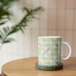 Taza De Café Retro de cítricos limón/limón