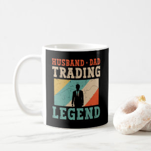 Taza De Café Retro de comercio de Husband Dad, Mercado de valor