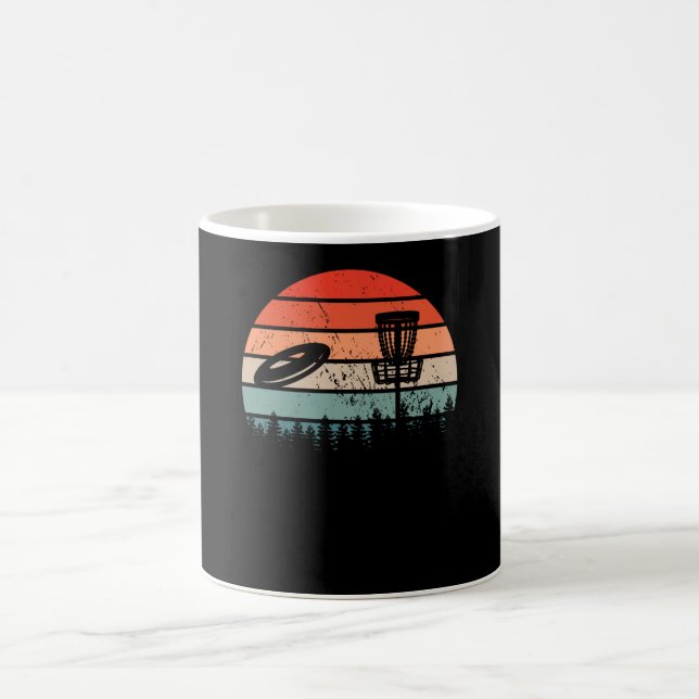 Taza De Café Retro de disco de golf (Centro)