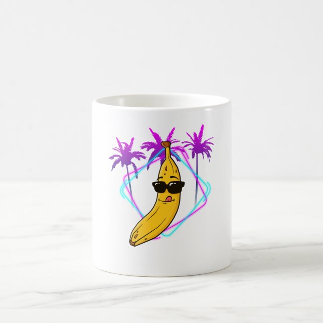 Taza De Café Retro de fiesta bananero de Guay (Centro)