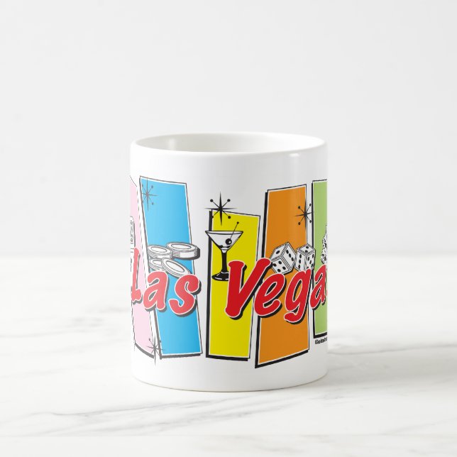 Taza De Café Retro de Las Vegas (Centro)