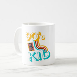 TAZA DE CAFÉ RETRO DE LOS 90 - AMANTES DE LAS CINTAS